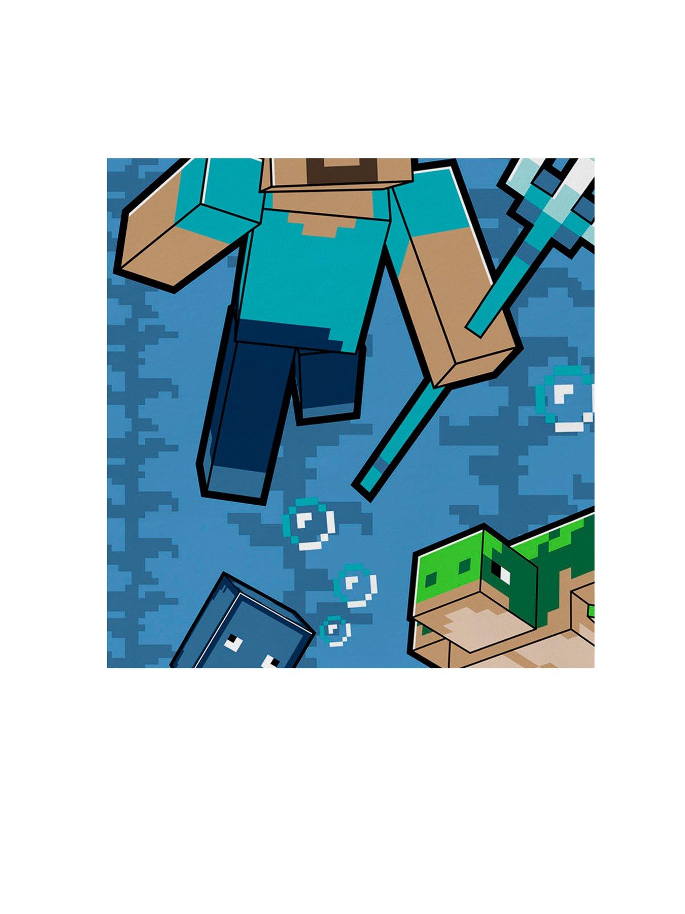  image of minecraft-trident-towel--70x140cm