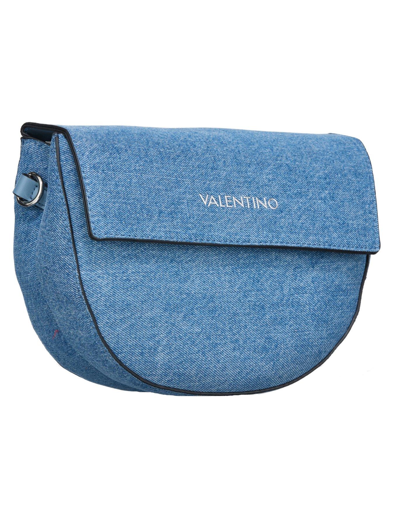  image of valentino-bigs-denim-flap-bag