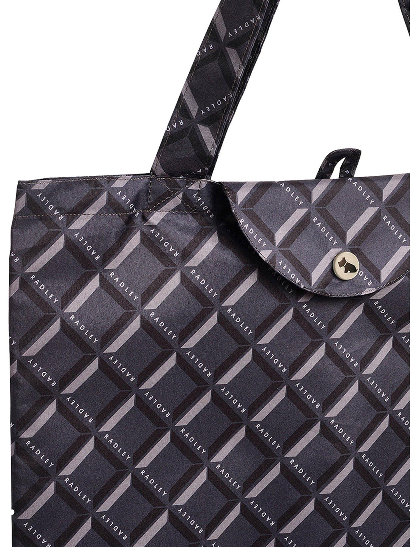  image of radley-geo-responsible-foldaway-bag-charcoal