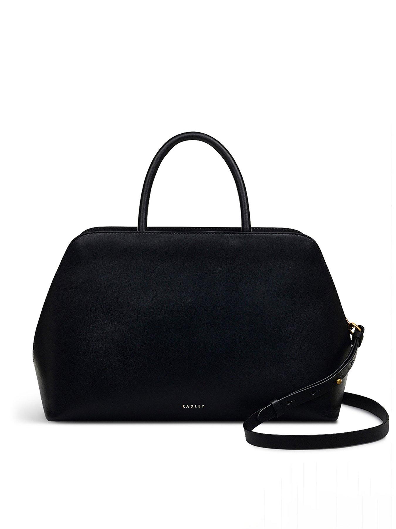 undefined Liverpool Street Medium Ziptop Grab Bag - Black