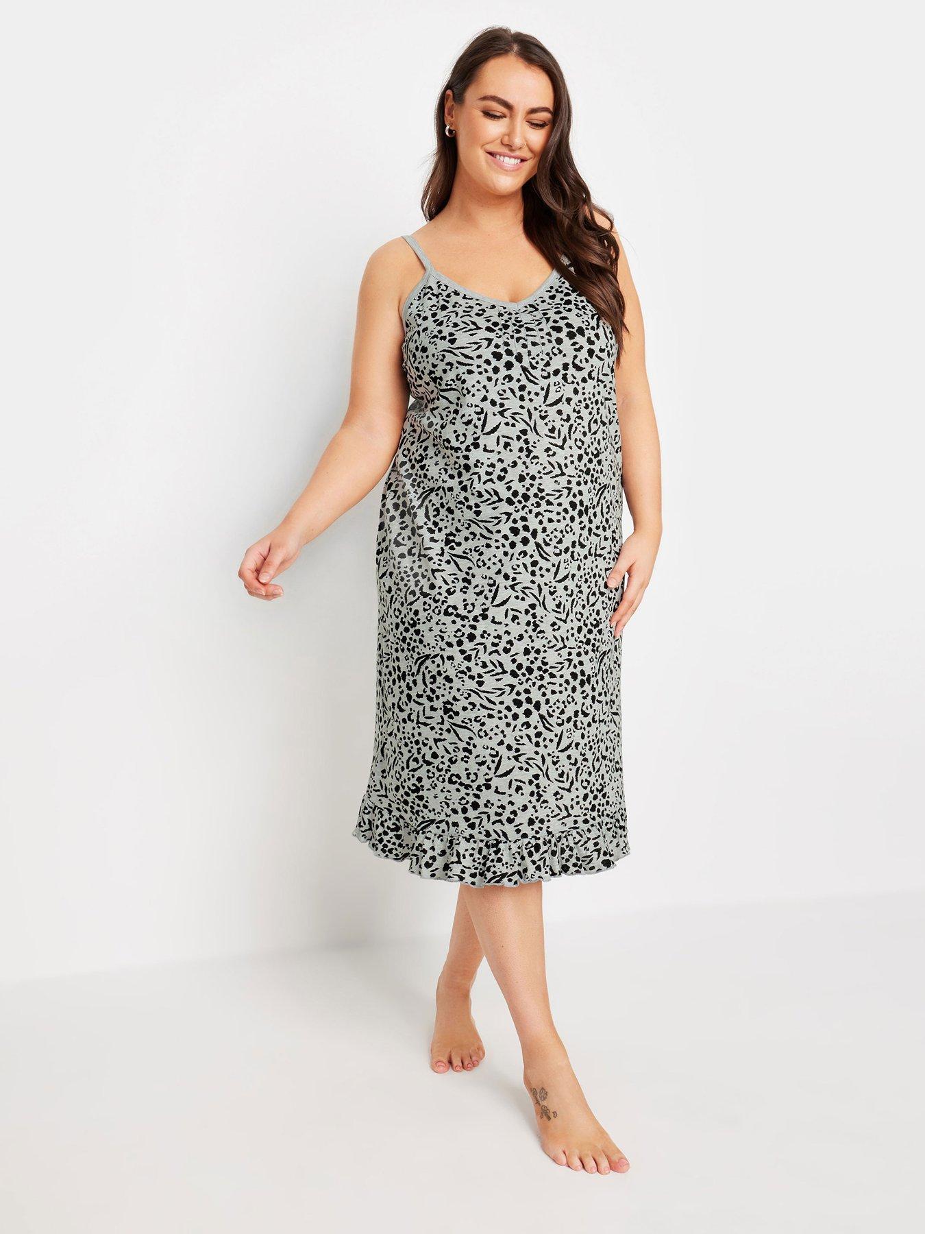 undefined Curve Animal Print Chemise