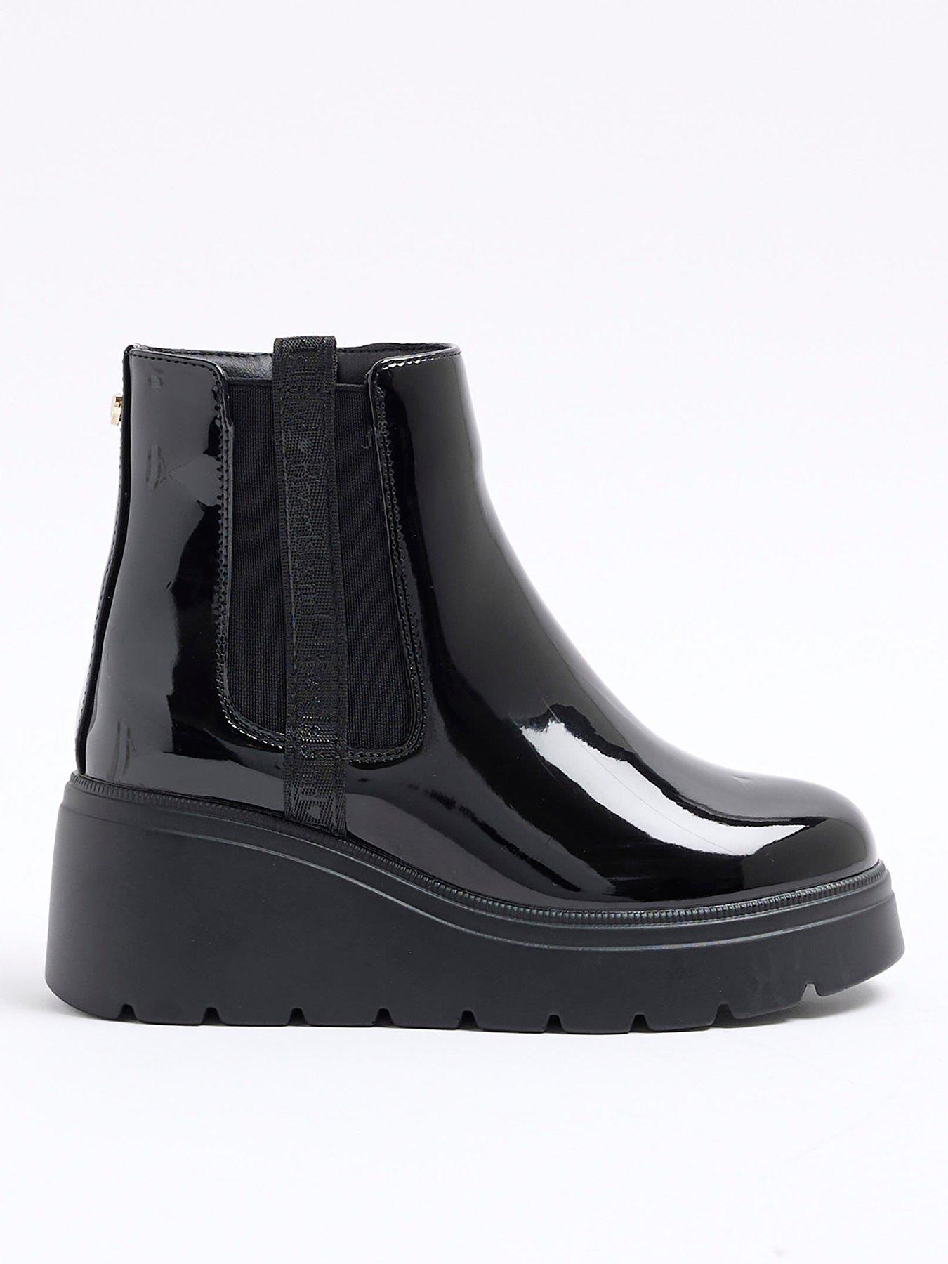 River island patent boots on sale