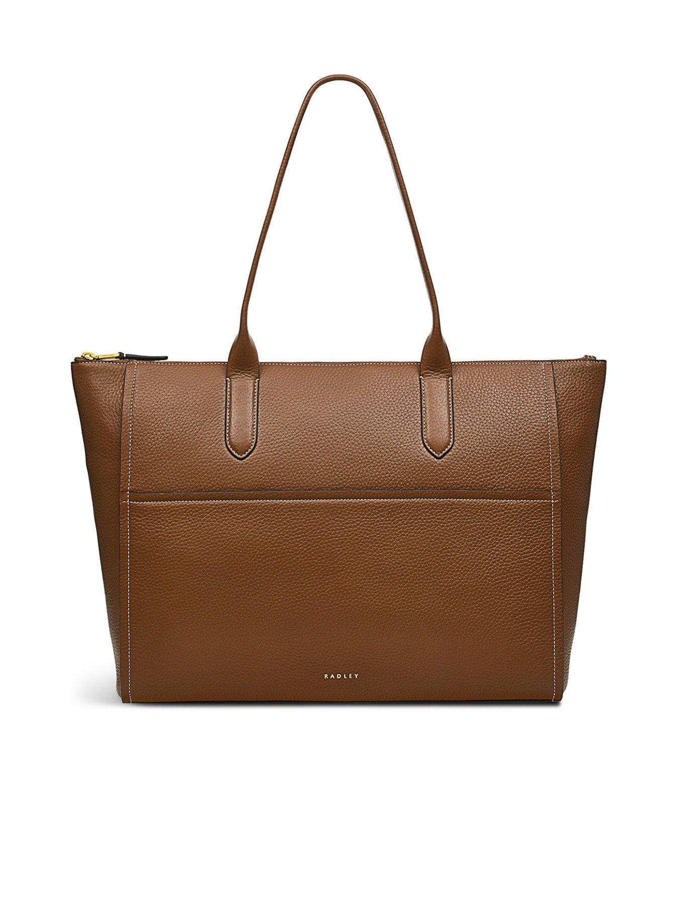  image of radley-oak-street-medium-ziptop-tote-bag-saddle