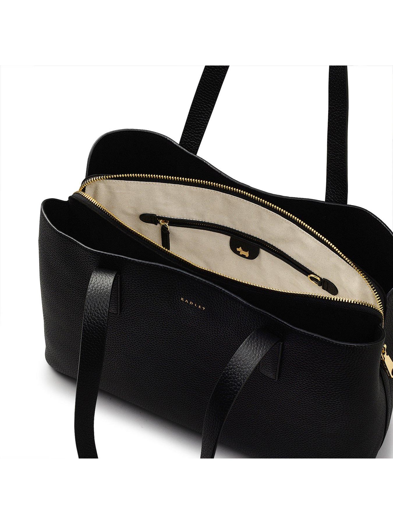  image of radley-dukes-place-large-ziptop-shoulder-bag-black