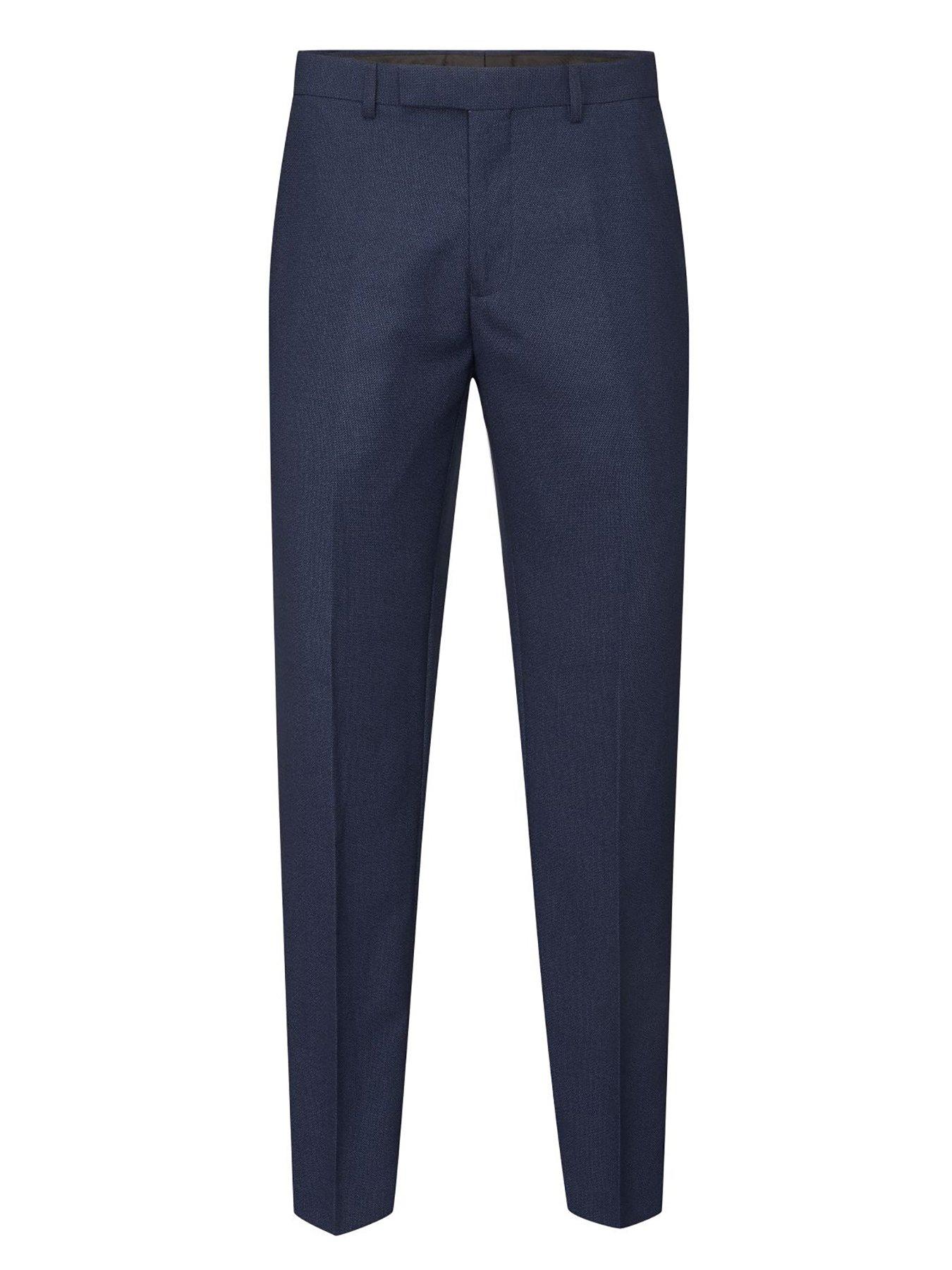  image of skopes-harcourt-tapered-fit-suit-trousers-navy