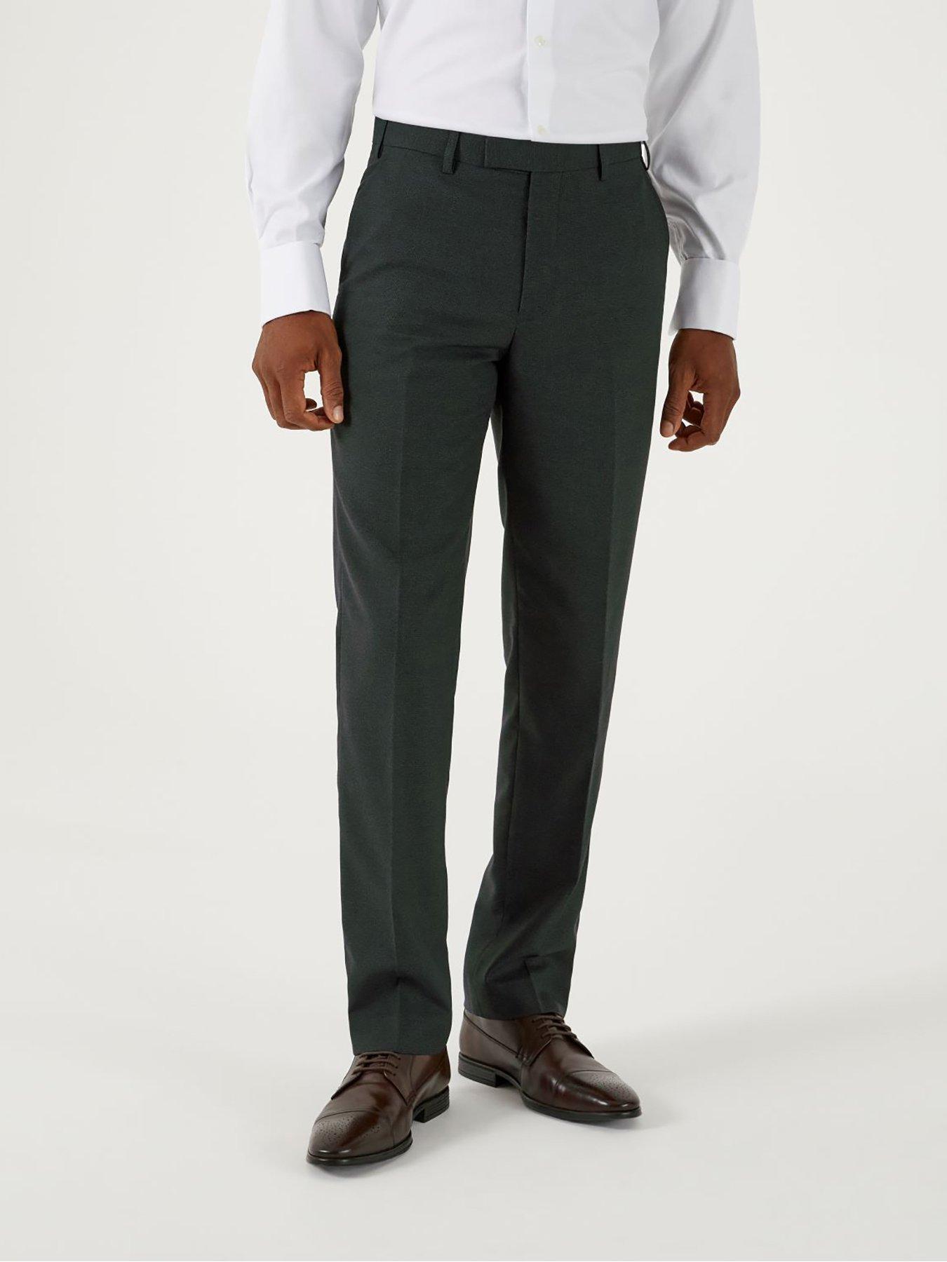 Image 1 of 4 of Skopes Harcourt Tailored Fit Suit Trousers - Green
