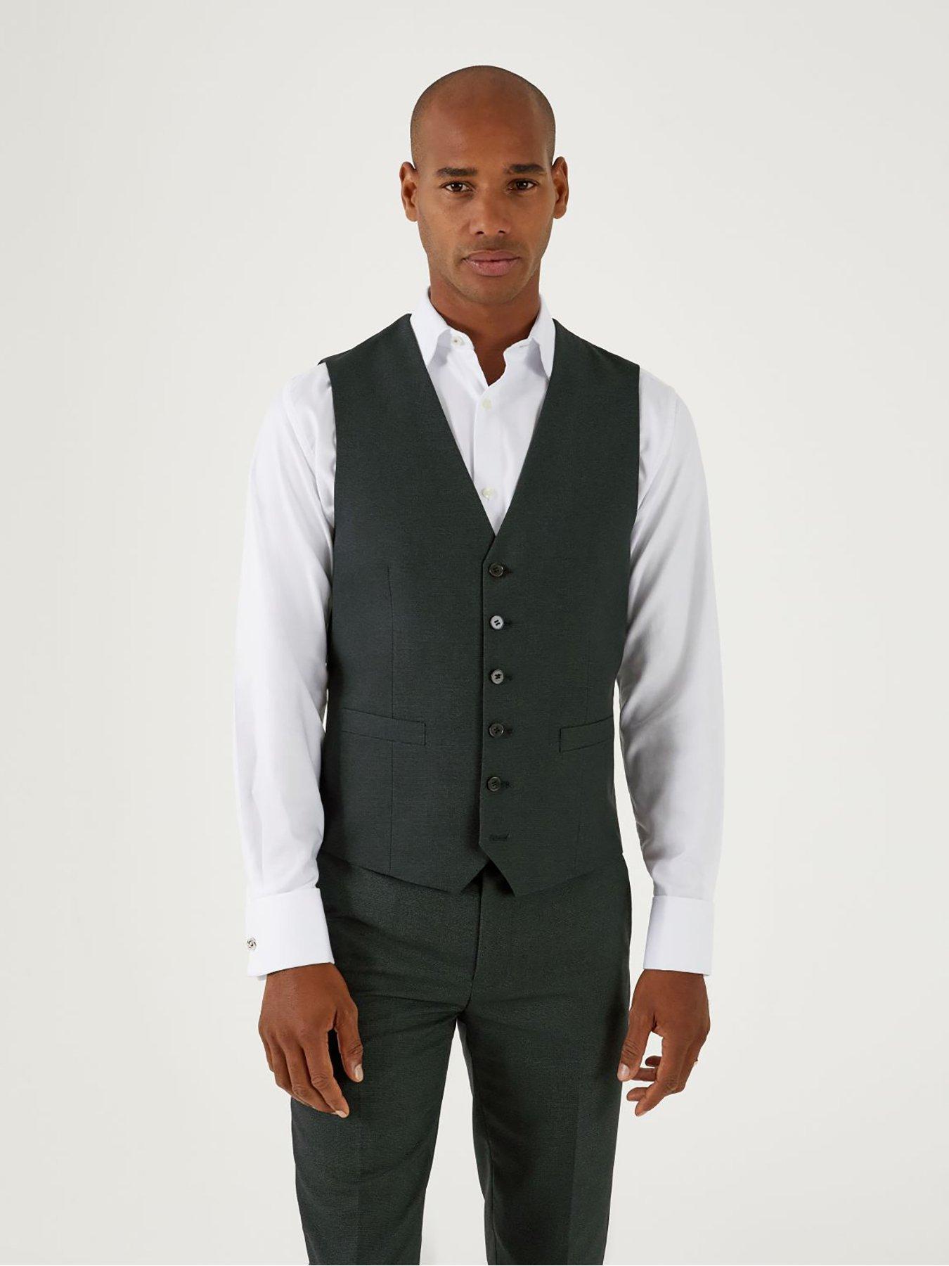 Image 1 of 4 of Skopes Harcourt SB Waistcoat Tweed Effect - Green