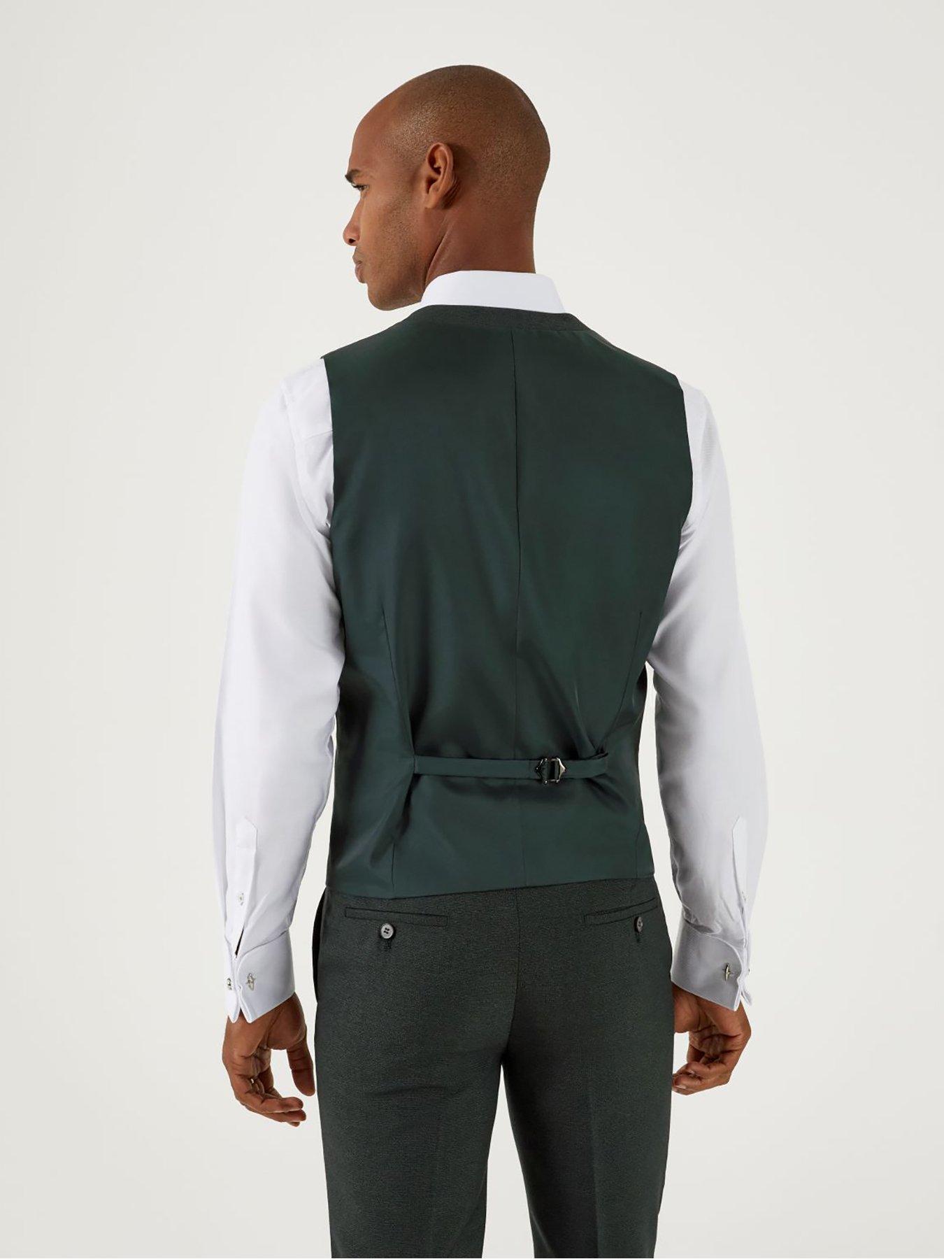 Image 2 of 4 of Skopes Harcourt SB Waistcoat Tweed Effect - Green