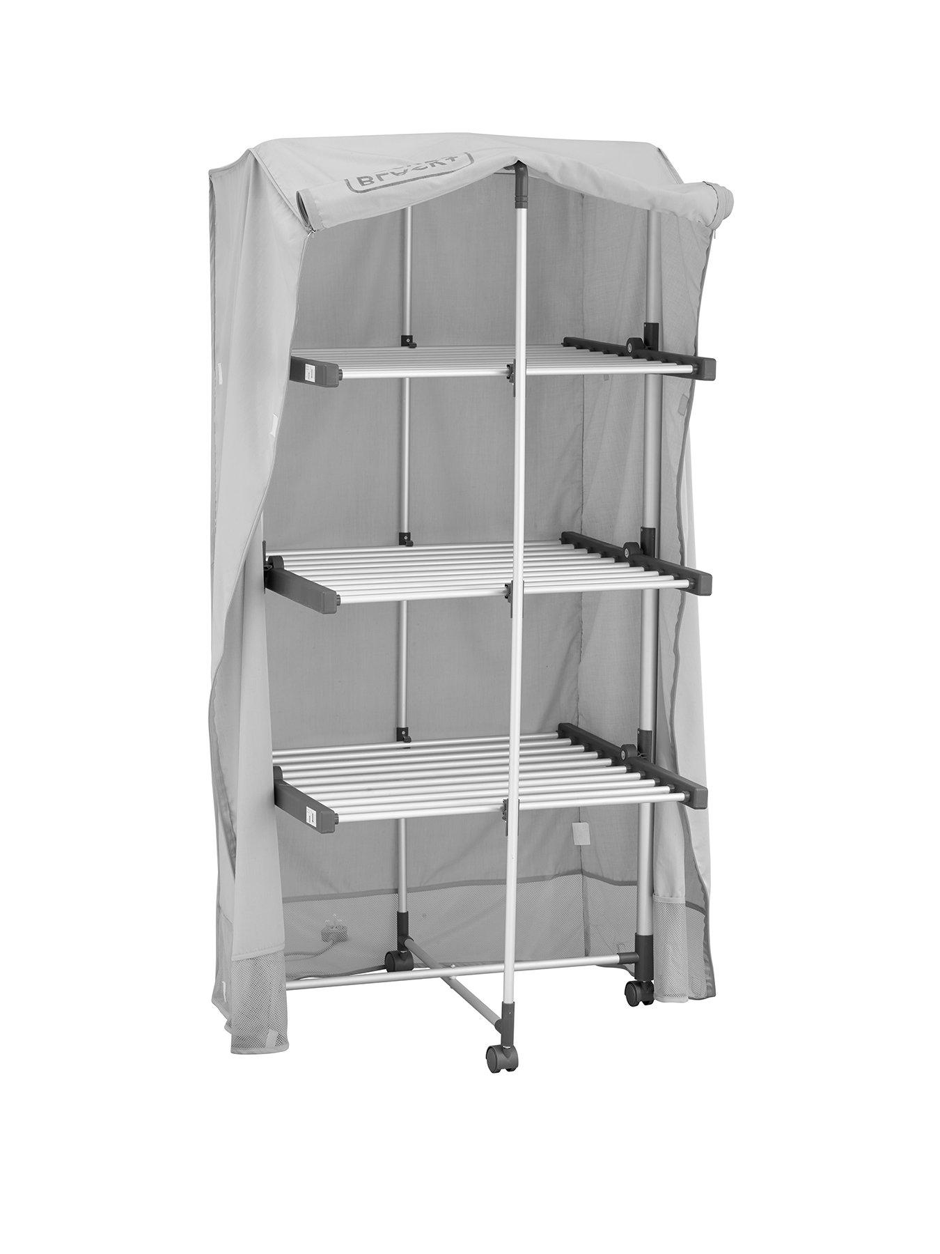 undefined 3 Tier Heated Airer Wheels And Cover