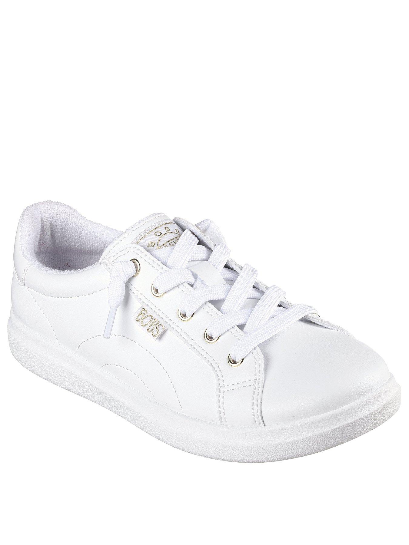  image of skechers-bobs-dvine-wide-fit-instant-delight-plimsoll-white