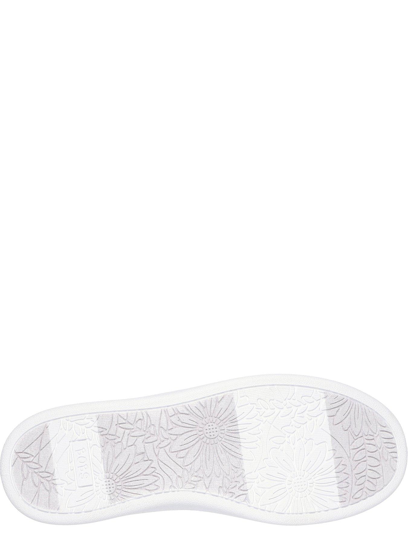  image of skechers-bobs-dvine-wide-fit-instant-delight-plimsoll-white