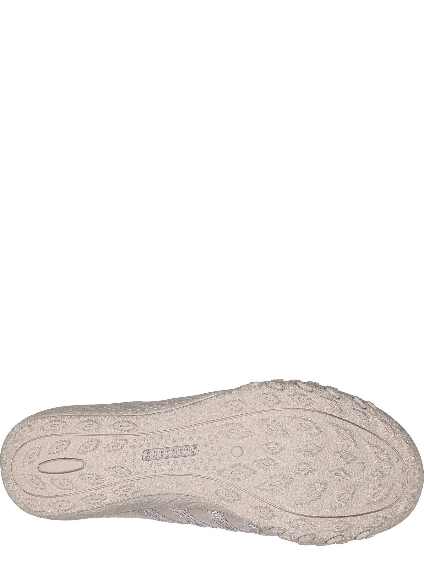  image of skechers-wide-fit-breathe-easy-slip-in-roll-with-me-trainer-beige