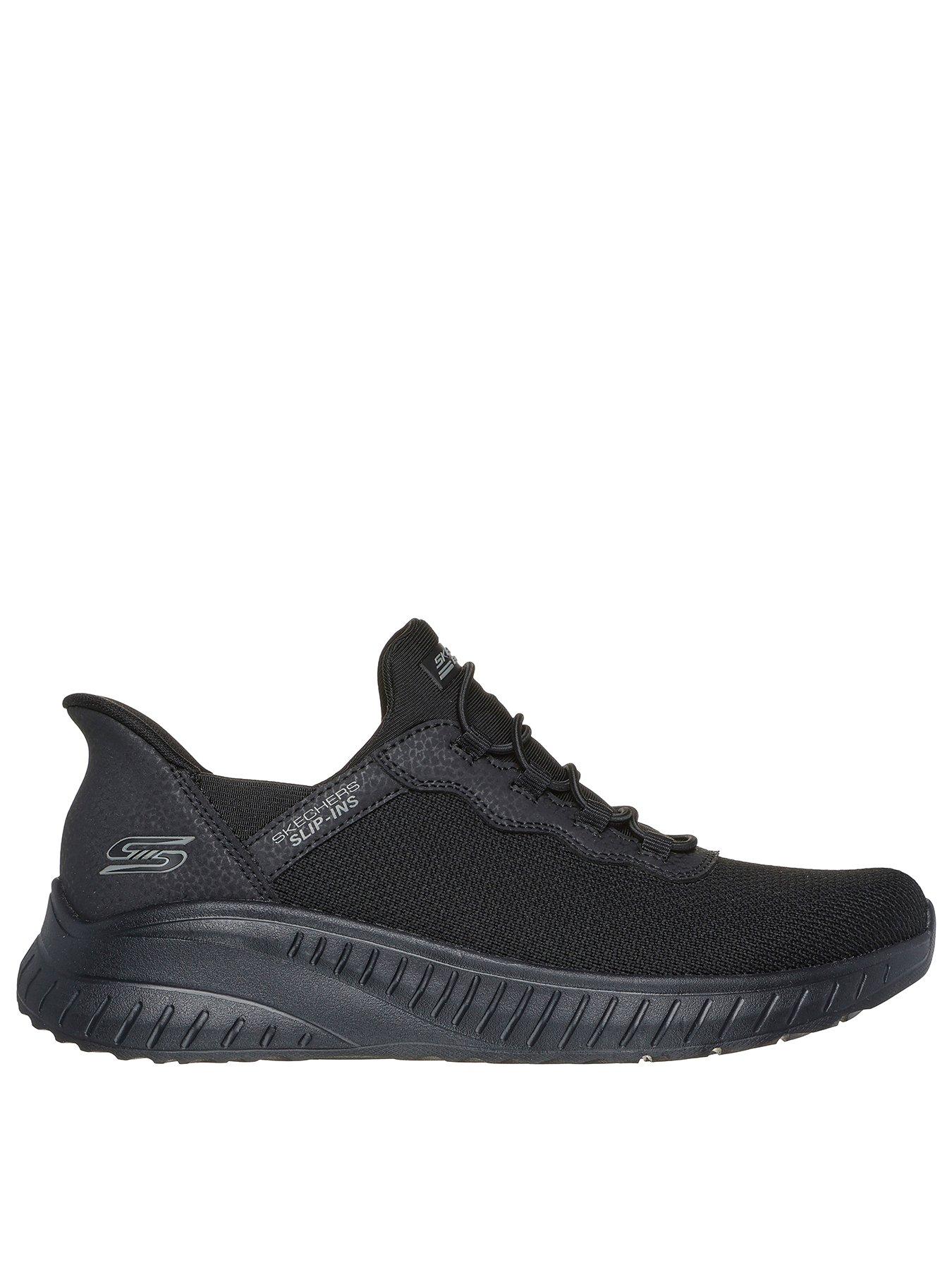 Skechers Wide Fit Slip-ins Bobs Squad Sport Trainer - Black