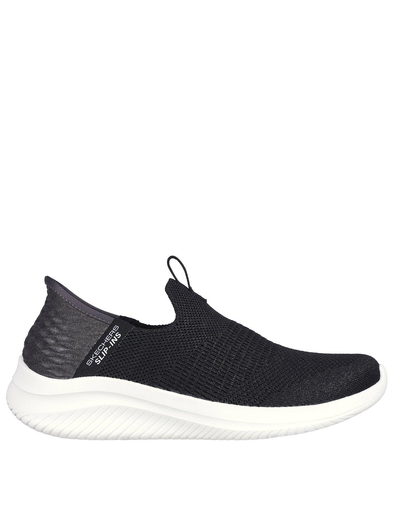  image of skechers-wide-fit-ultra-flex-30-trainer-black