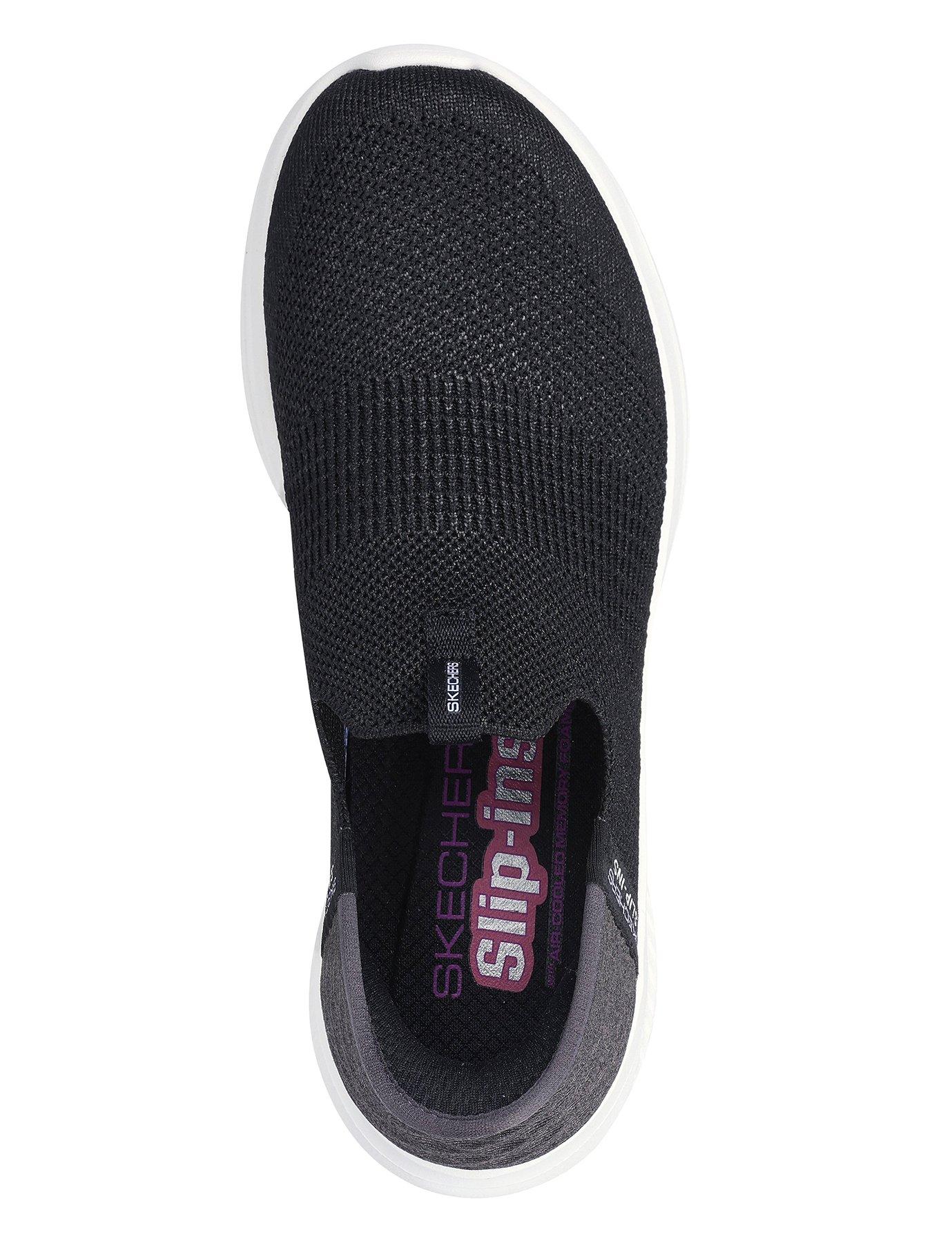  image of skechers-wide-fit-ultra-flex-30-trainer-black