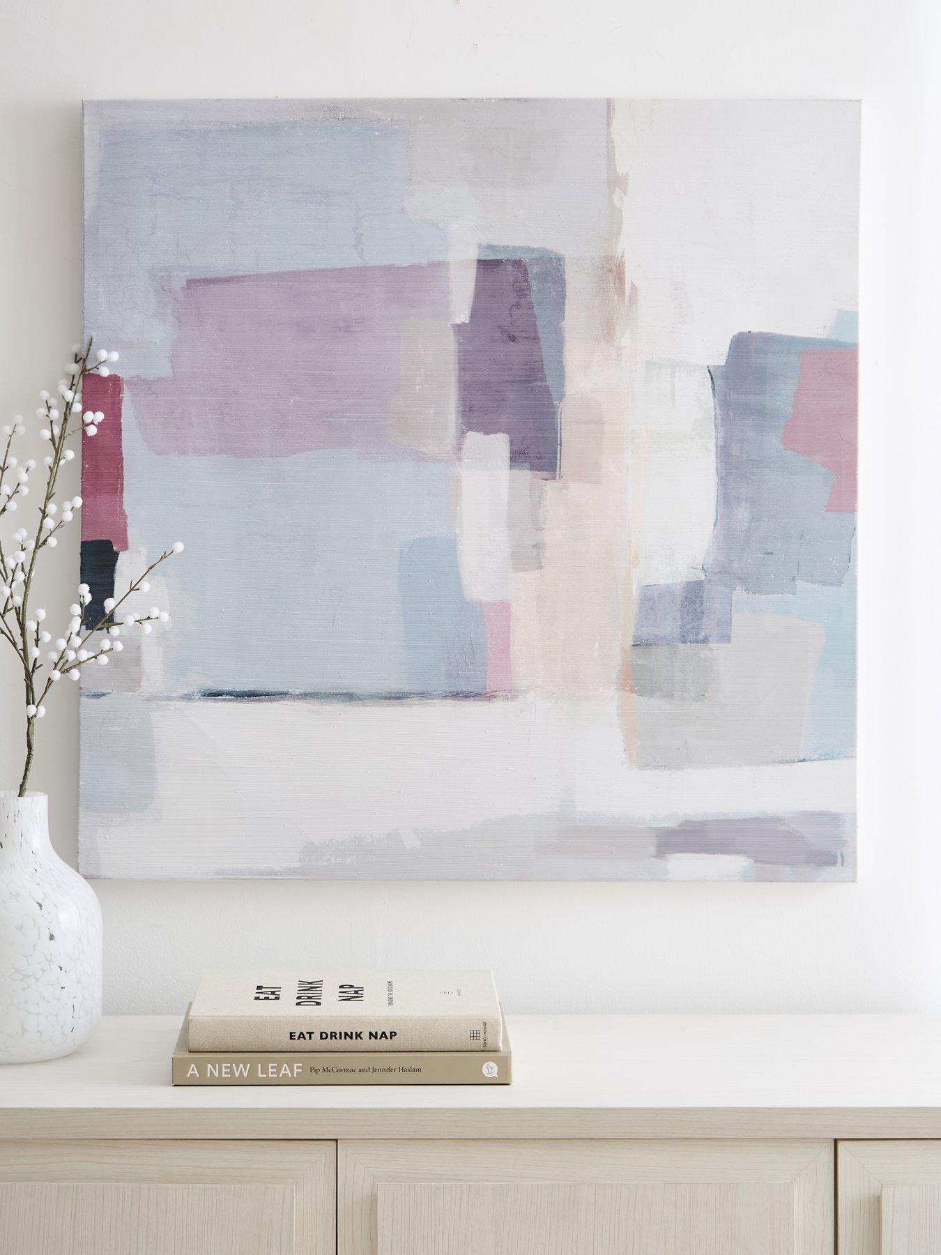 Very Home Abstract Purple Canvas Wall Art