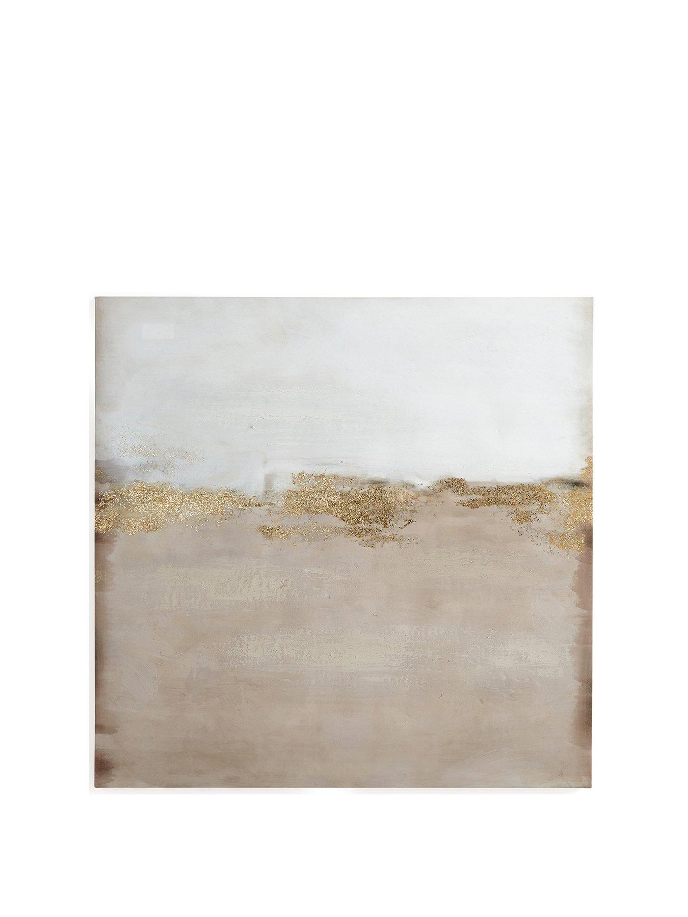  image of very-home-abstract-gold-foil-hand-touched-printed-canvas