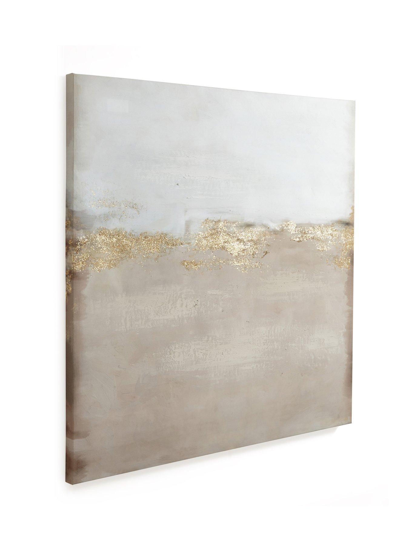  image of very-home-abstract-gold-foil-hand-touched-printed-canvas