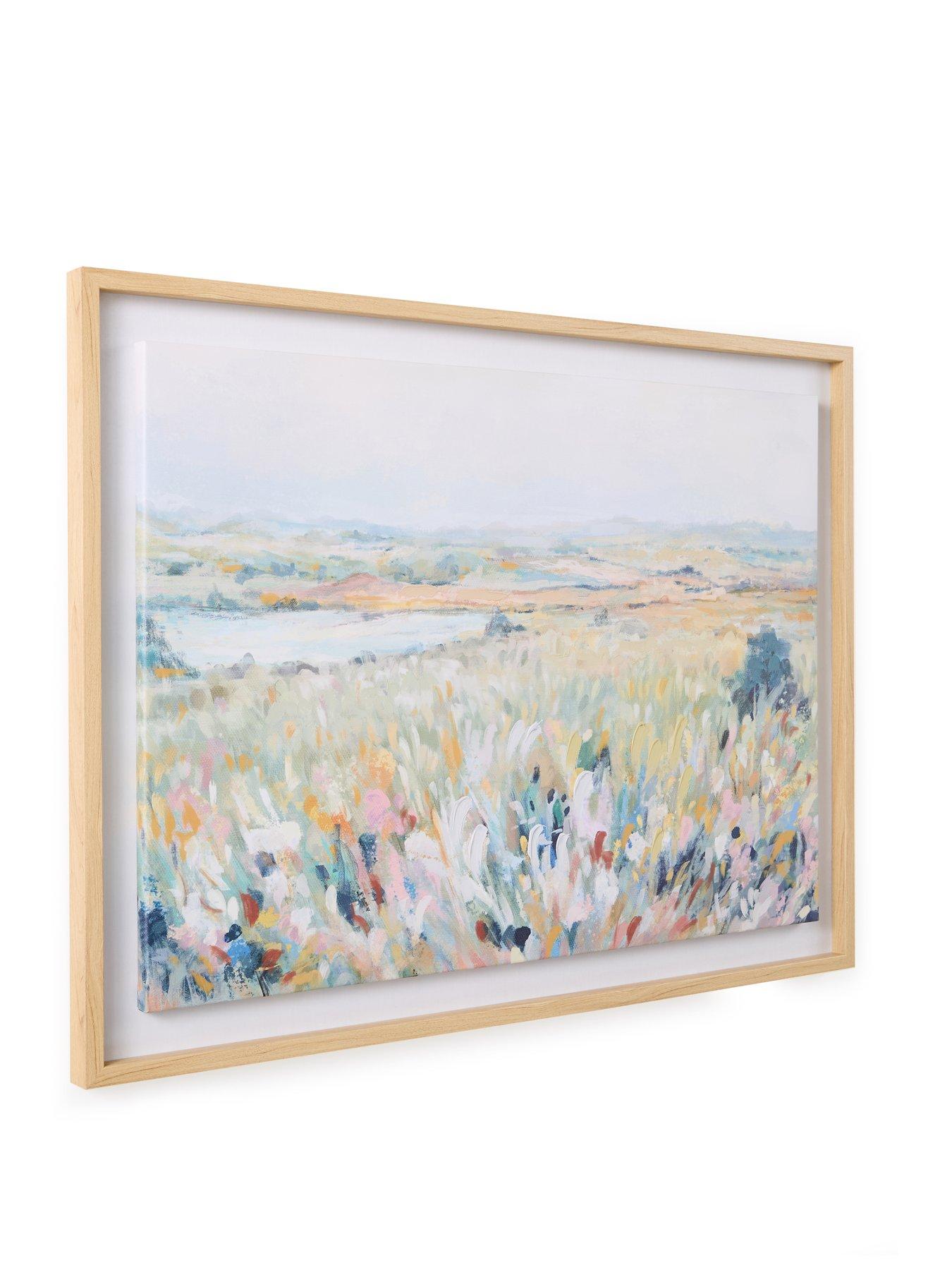  image of the-very-collection-meadow-field-landscape-capped-print-canvas-60x80cm