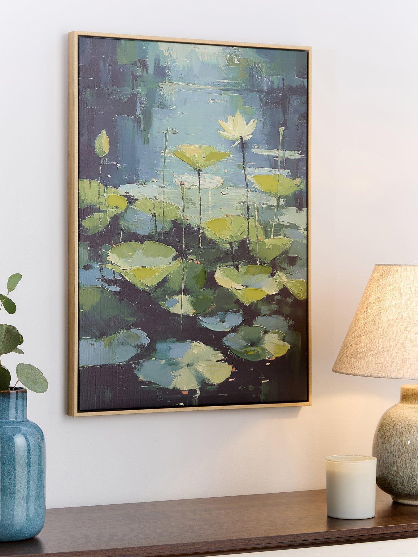 The Very Collection Lily Pad Capped Printed Canvas Wall Art