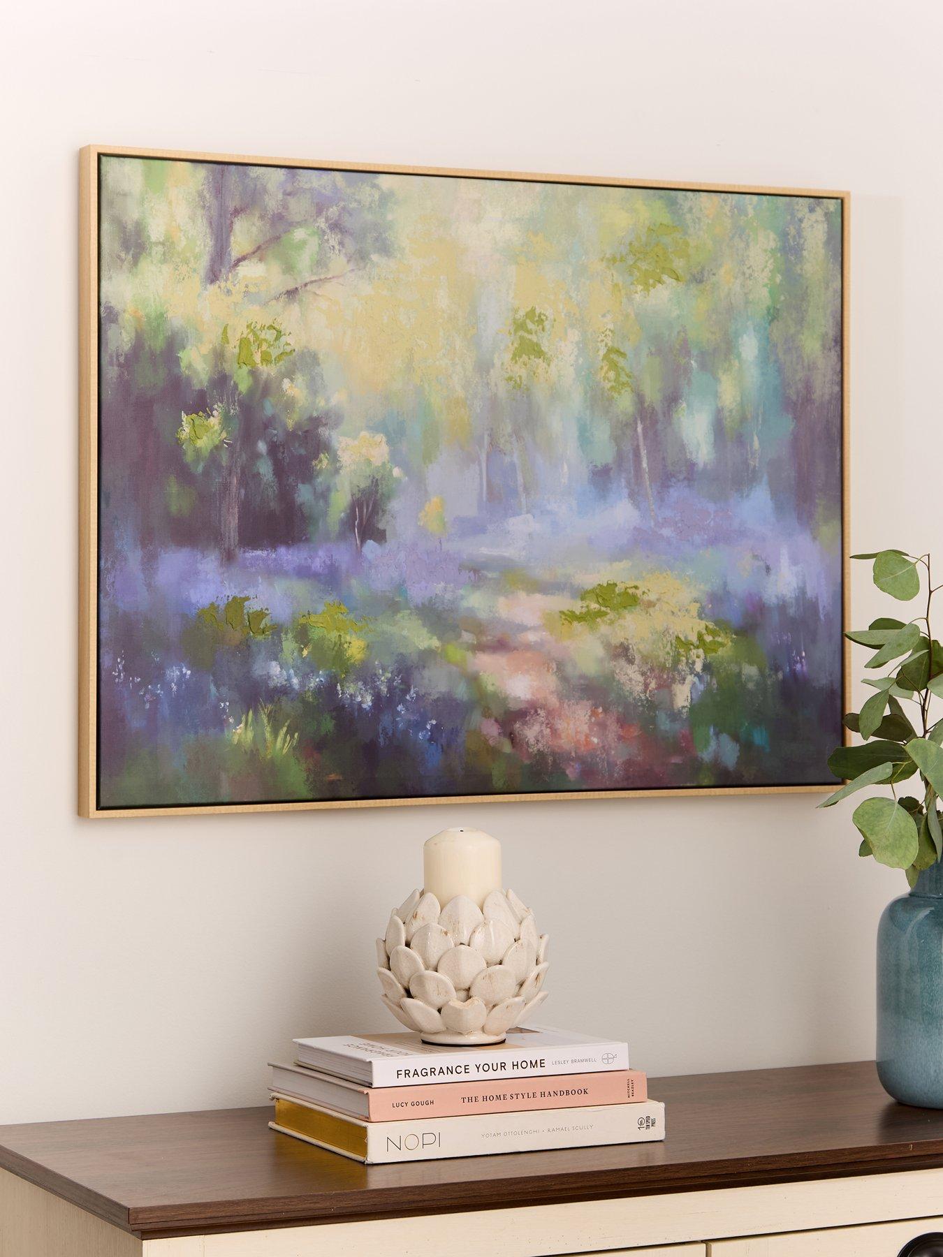 undefined Green Forest Landscape Hand Paint Printed Canvas 60x80cm