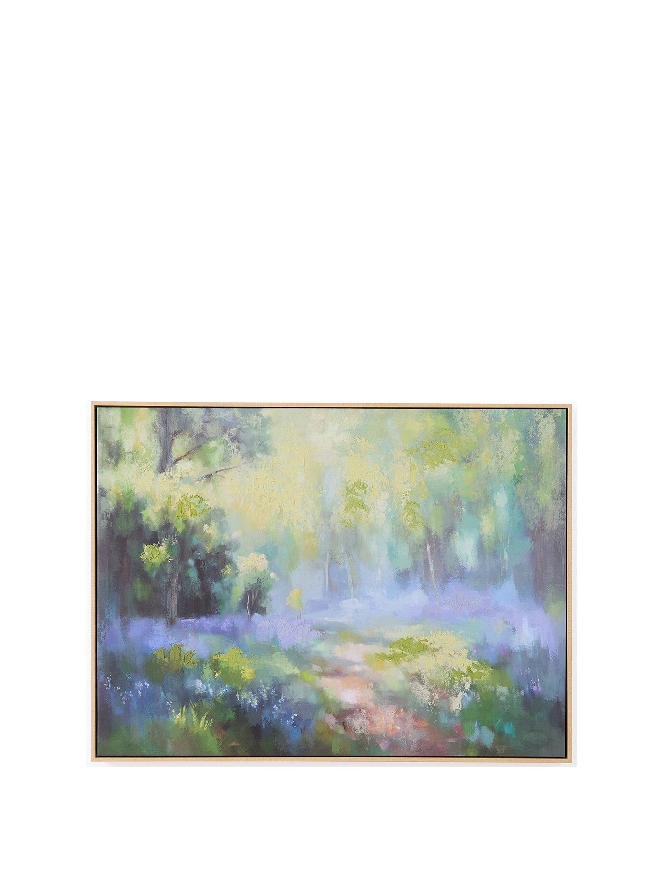 stillFront image of very-home-green-forest-landscape-hand-paint-printed-canvas-60x80cm