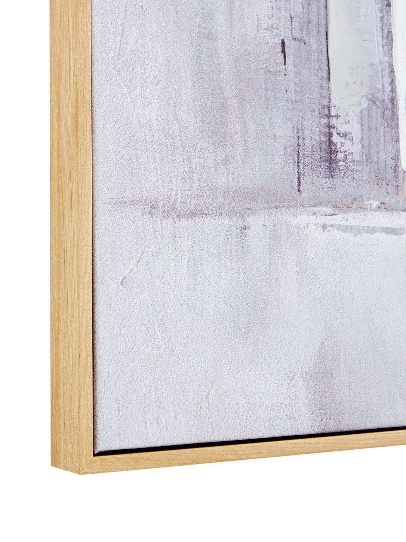 Image 4 of 6 of The Very Collection Capped City Landscape Foiled Canvas with Hand-Painted Embellishments
