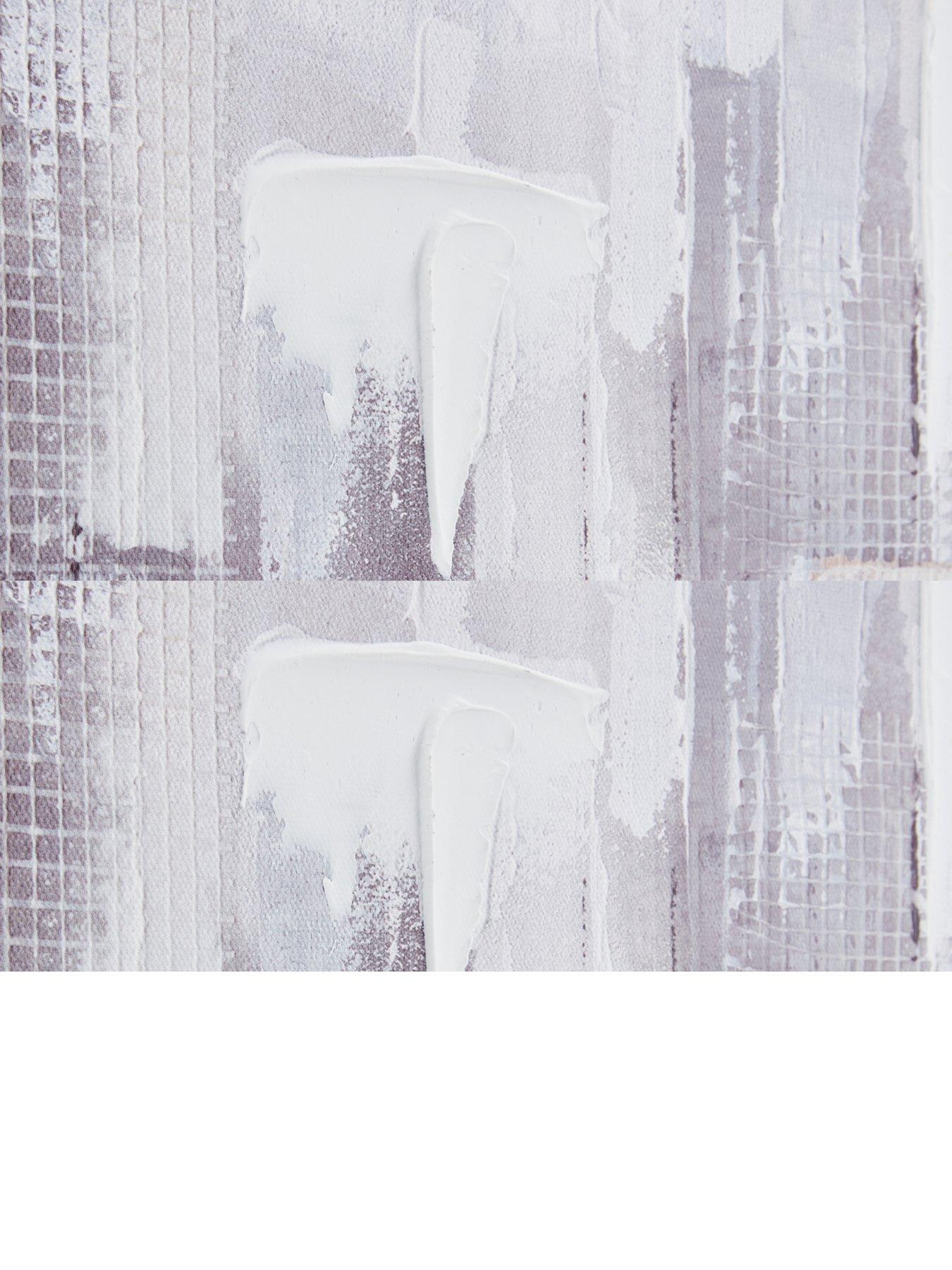 Image 5 of 6 of The Very Collection Capped City Landscape Foiled Canvas with Hand-Painted Embellishments