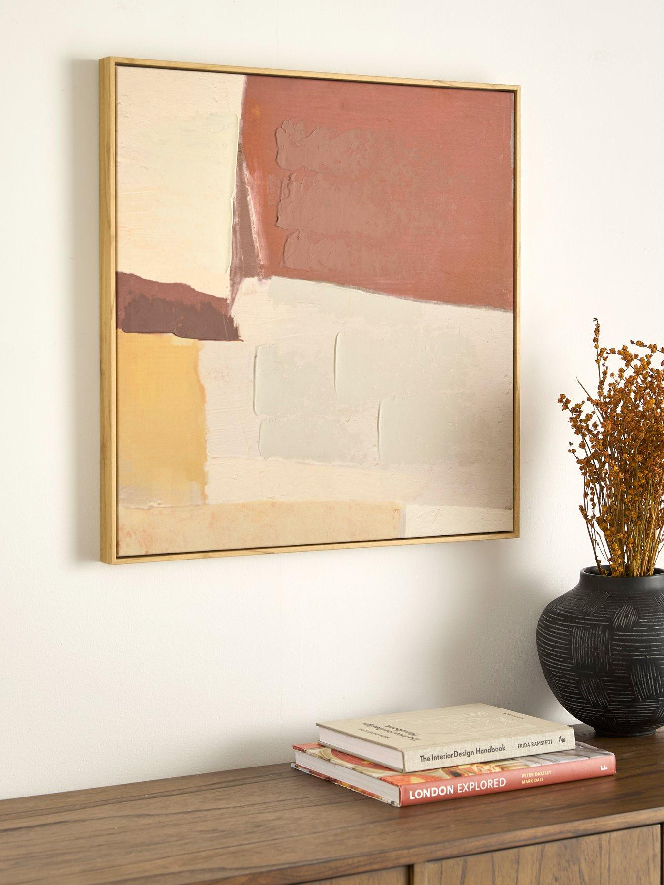 undefined Capped Abstract Printed Canvas Print with Hand-Painted Detail