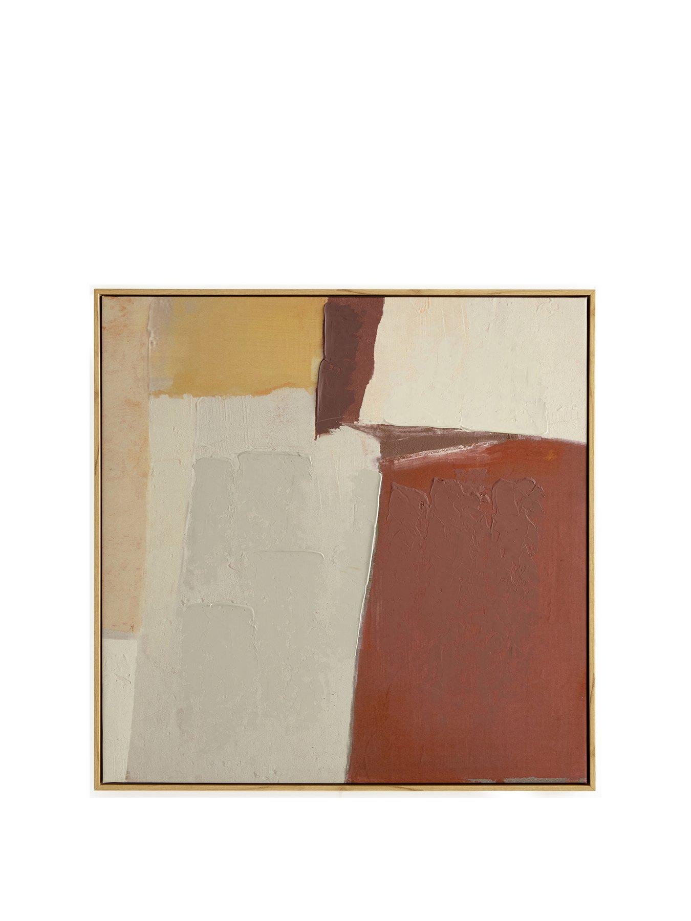 stillFront image of very-home-capped-abstract-printed-canvas-print-with-hand-painted-detail