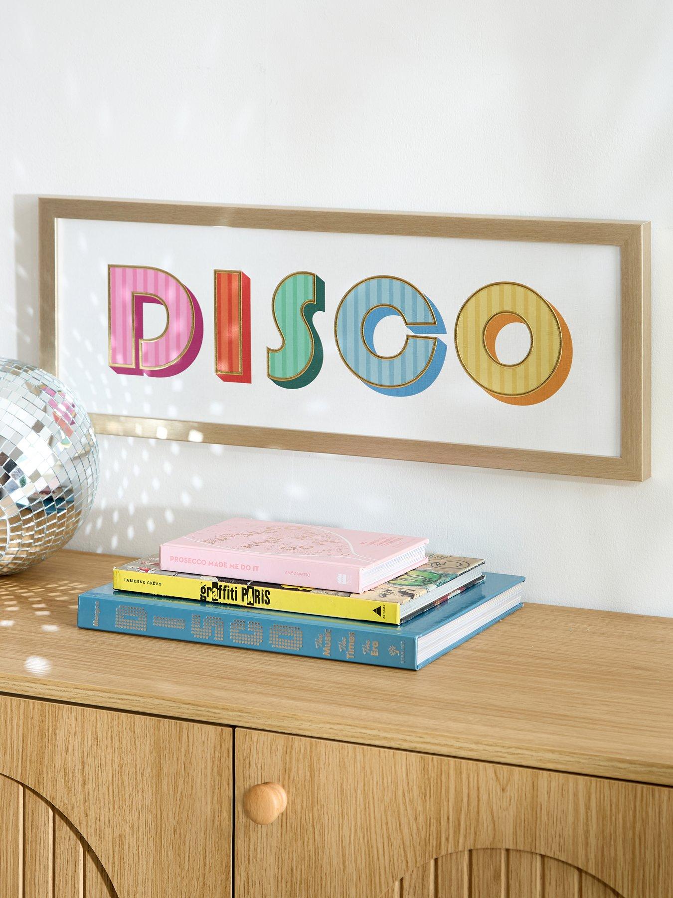 undefined Disco Slogan Wall Art