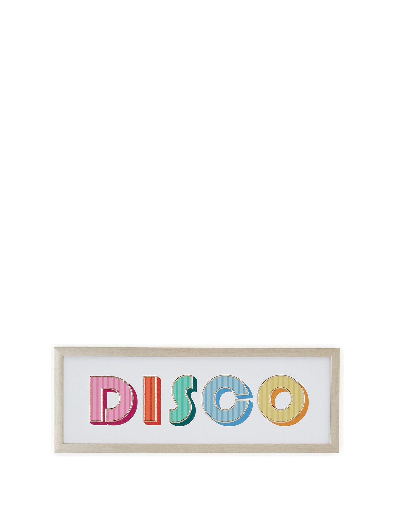  image of very-home-disco-slogan-wall-art