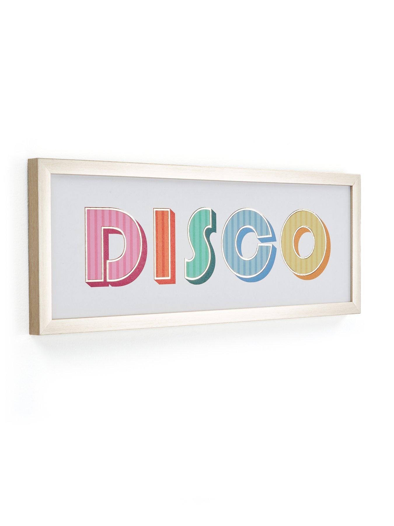  image of very-home-disco-slogan-wall-art