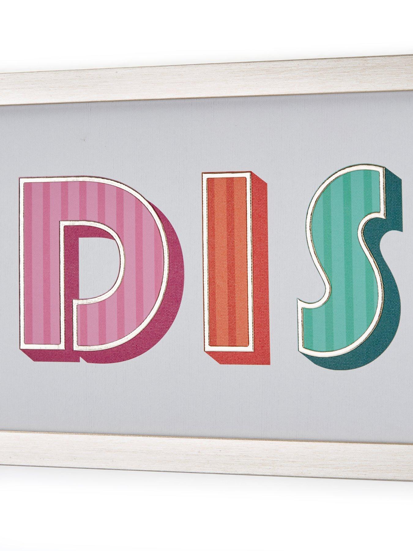  image of very-home-disco-slogan-wall-art