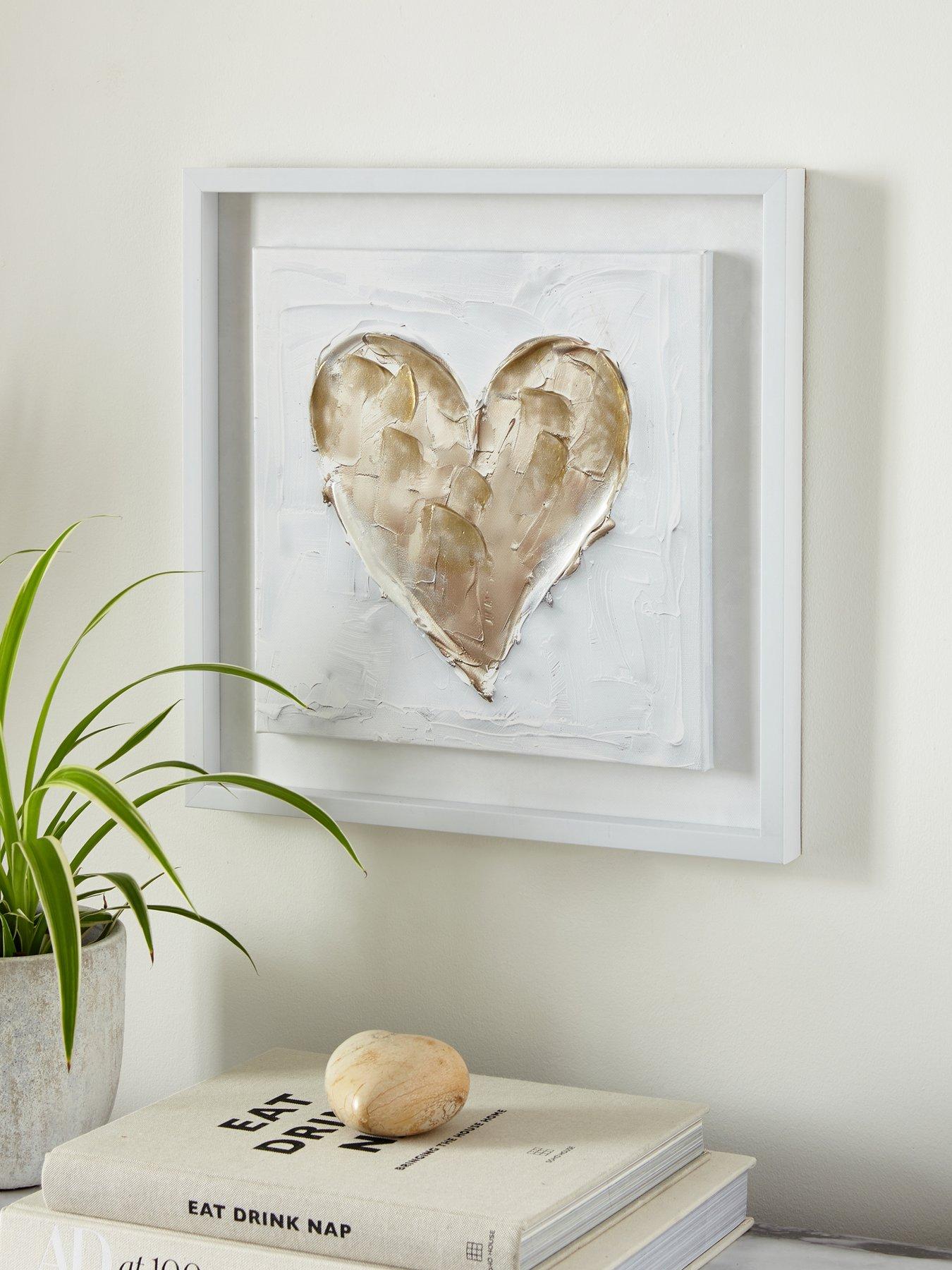  image of very-home-heart-printed-canvas-wall-art