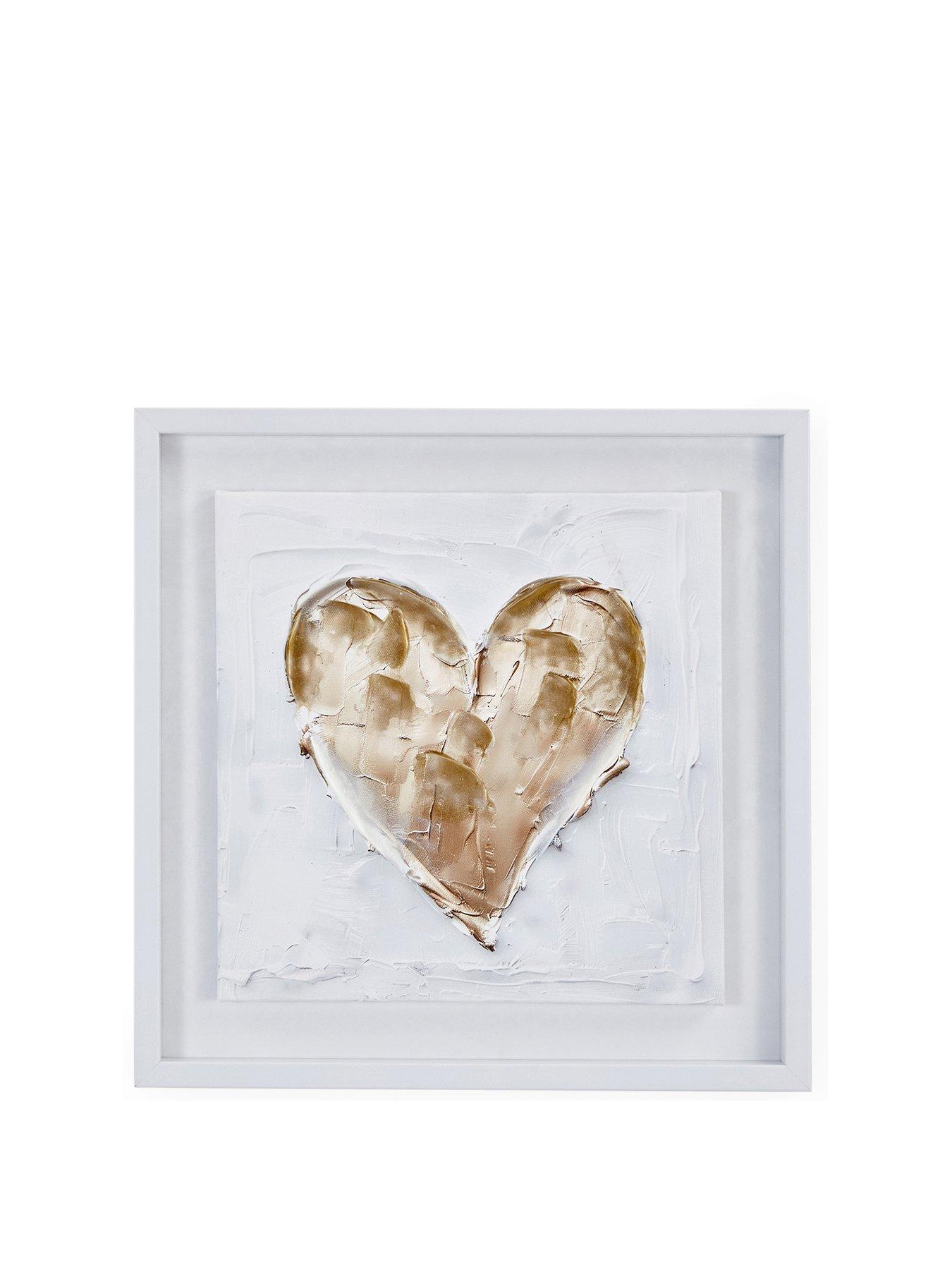  image of very-home-heart-printed-canvas-wall-art