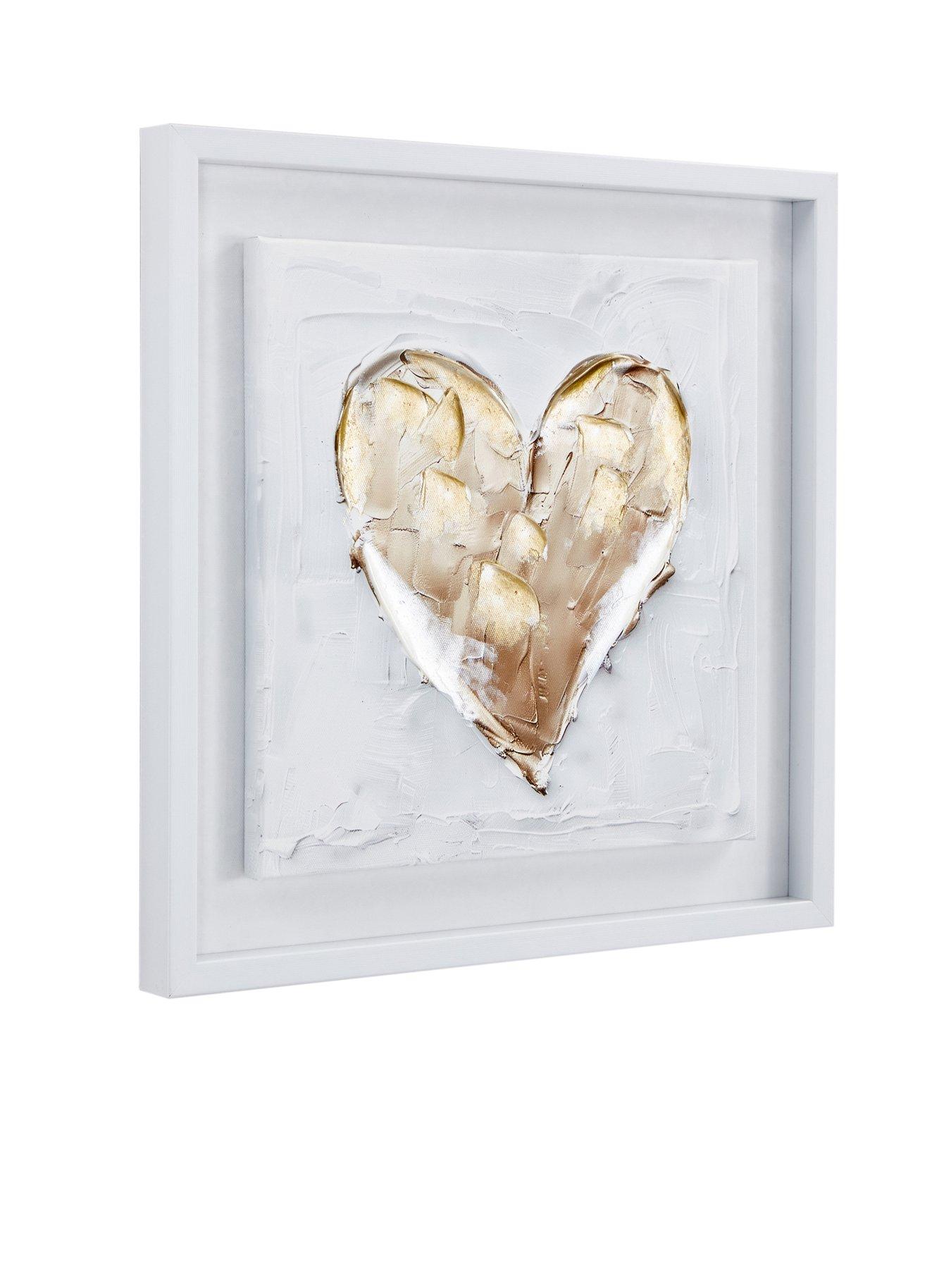  image of very-home-heart-printed-canvas-wall-art