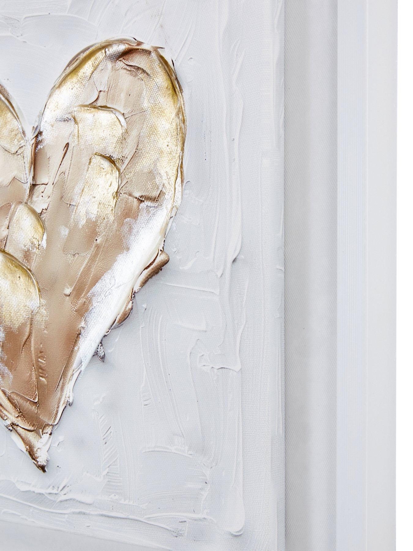  image of very-home-heart-printed-canvas-wall-art