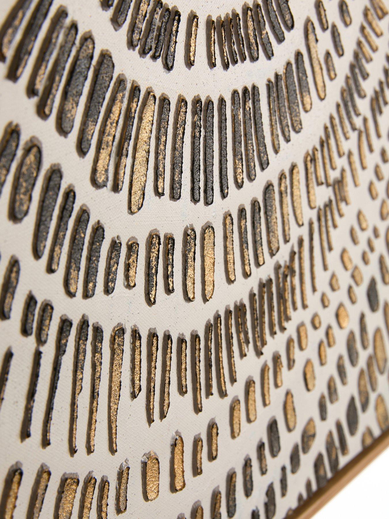 Image 5 of 5 of The Very Collection Hand Paint Spiral Dash Capped Canvas 60x60cm - FSC&reg; Certified