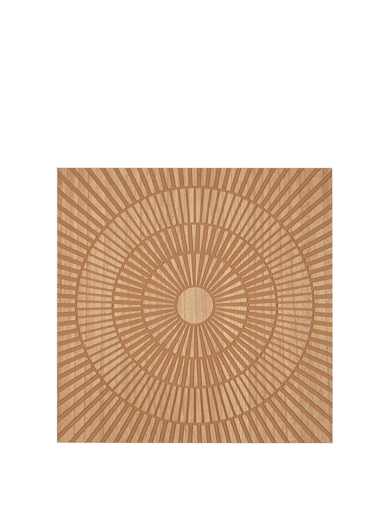  image of very-home-3d-raised-circle-cut-out-wooden-art-60x60cm