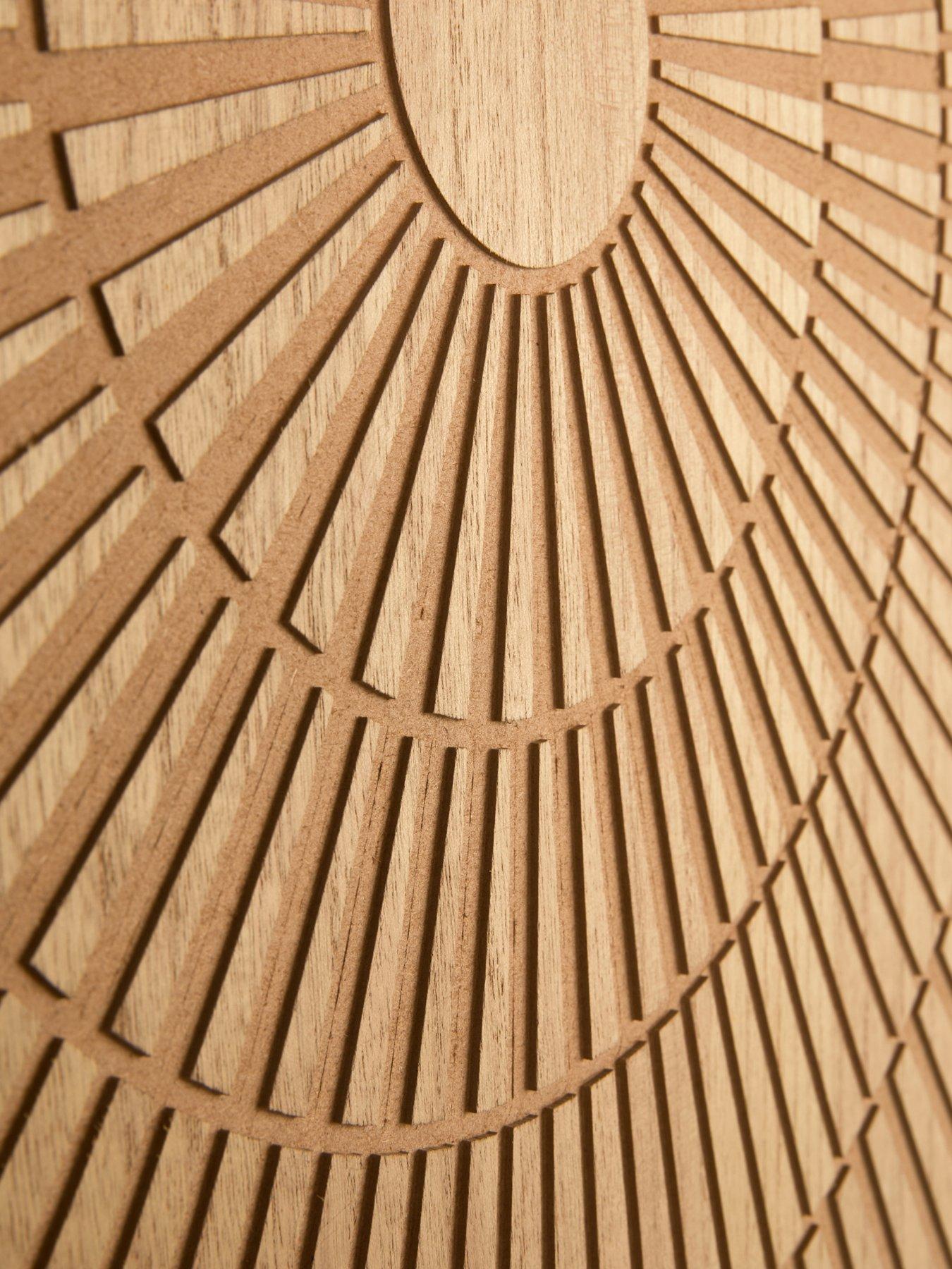  image of very-home-3d-raised-circle-cut-out-wooden-art-60x60cm