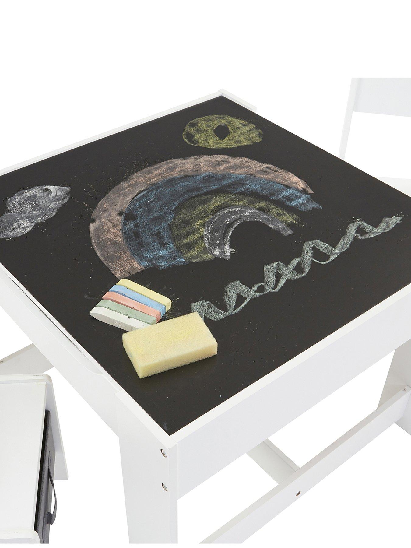  image of liberty-house-white-table-andnbspchairs-with-grey-storage-bins