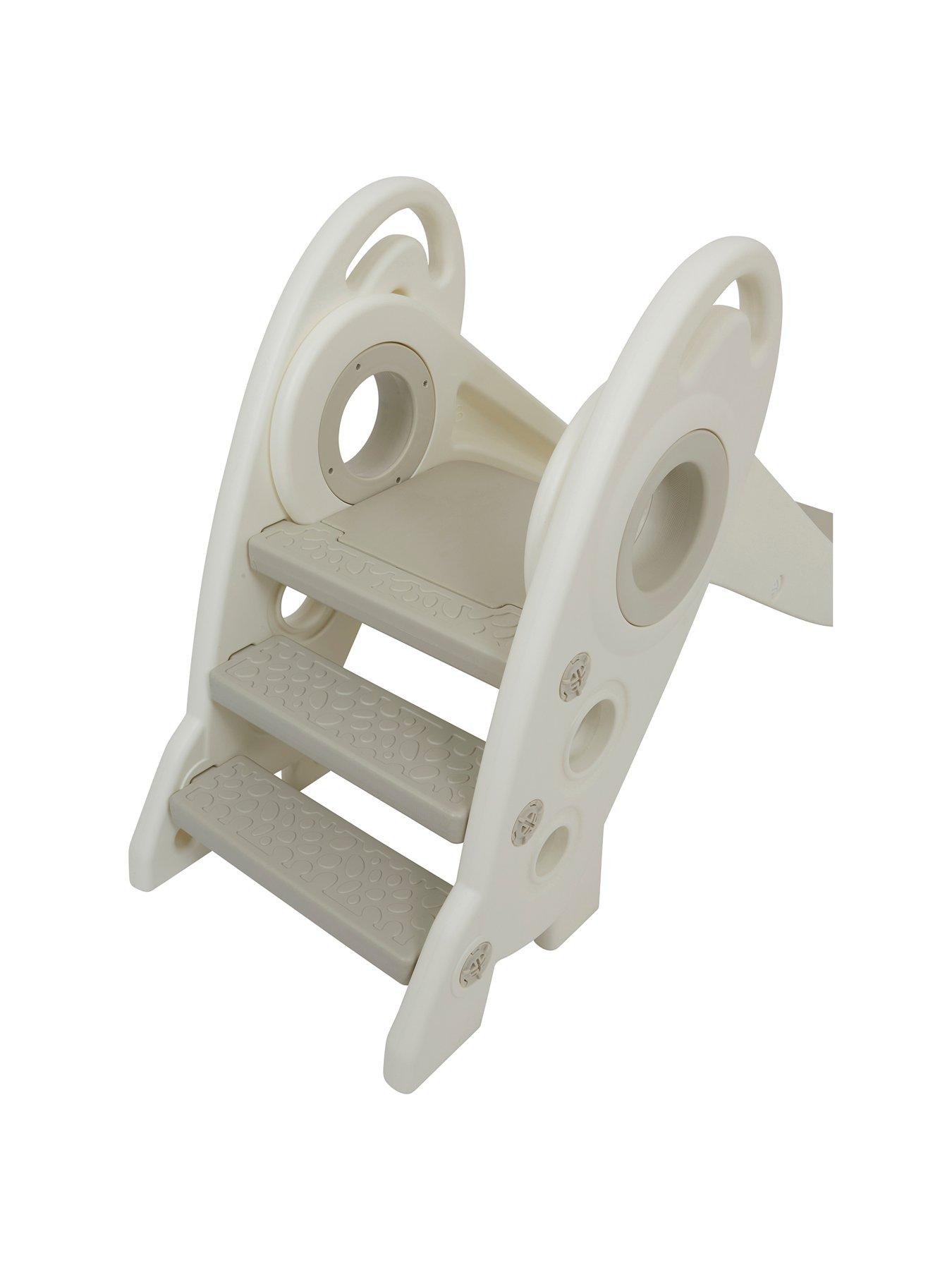 image of liberty-house-folding-kids-rocket-slide-white-and-grey