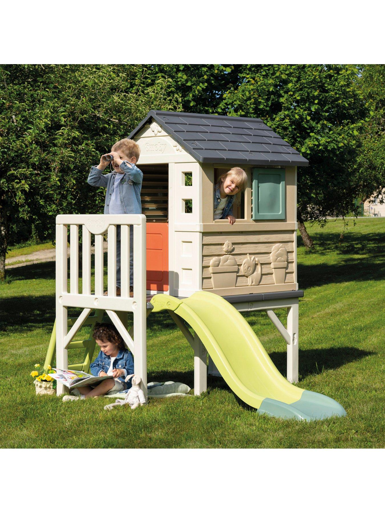 Image 3 of 7 of Smoby Life House On Stilts Playhouse with Slide