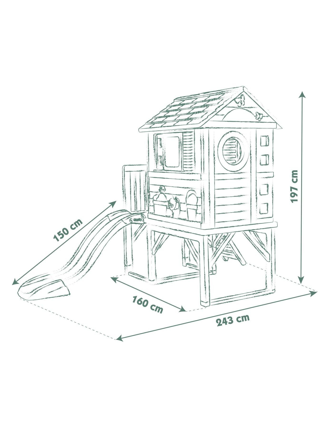 Image 6 of 7 of Smoby Life House On Stilts Playhouse with Slide