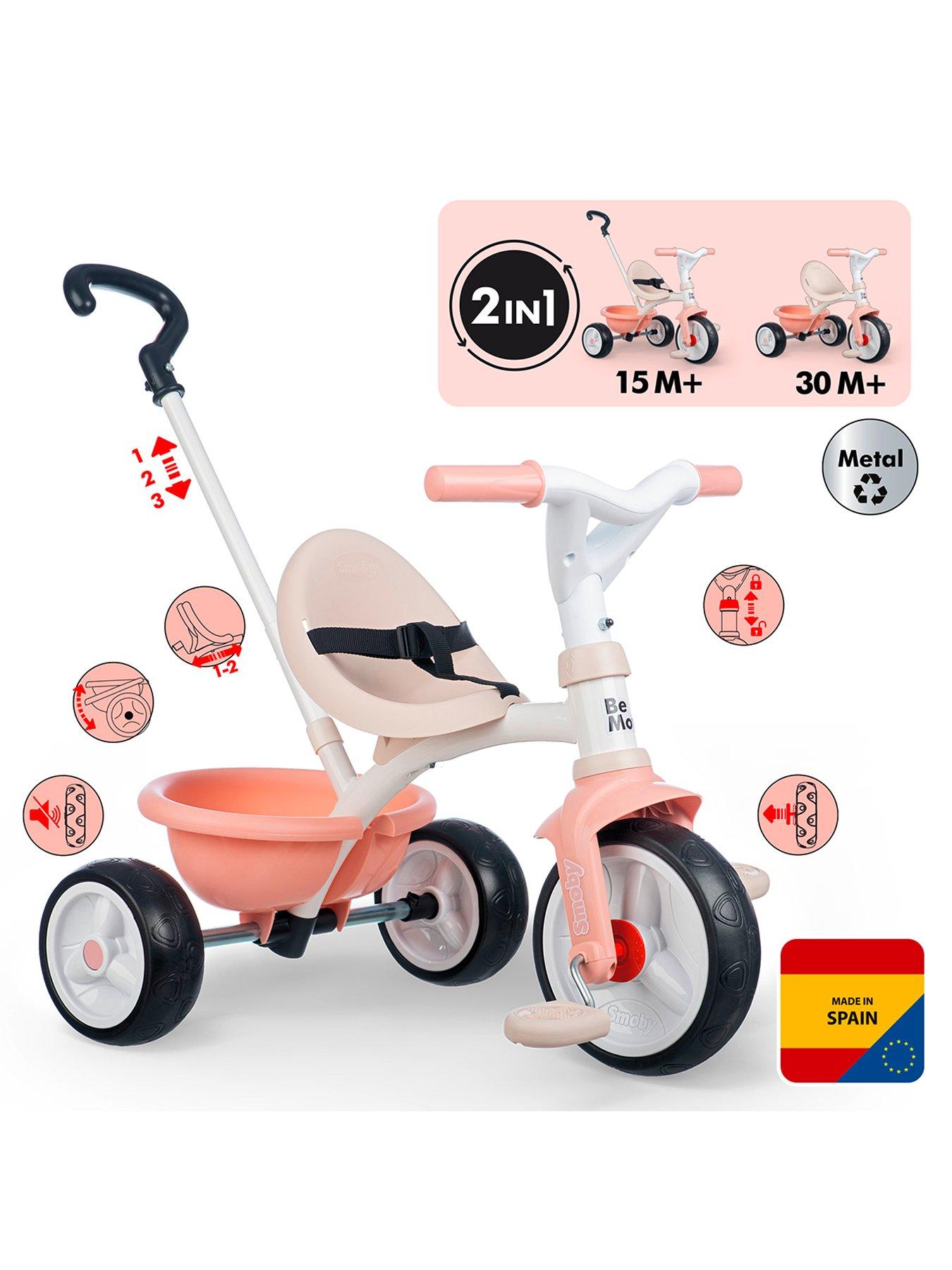 Image 2 of 7 of Smoby Be Move Tricycle Pink - From 15 Months