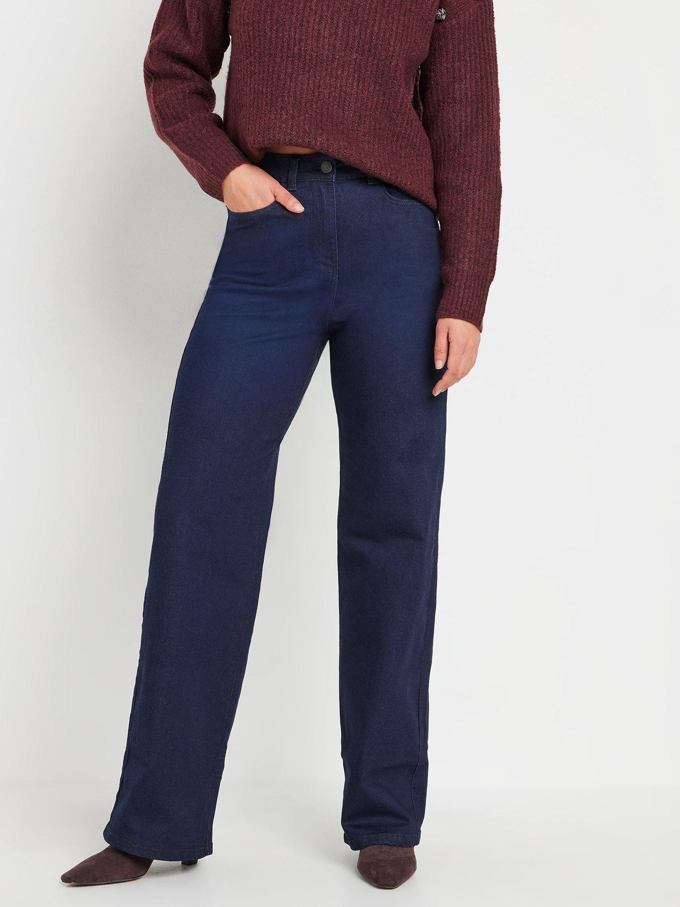 undefined Tall Wide Leg Jeans - Blue
