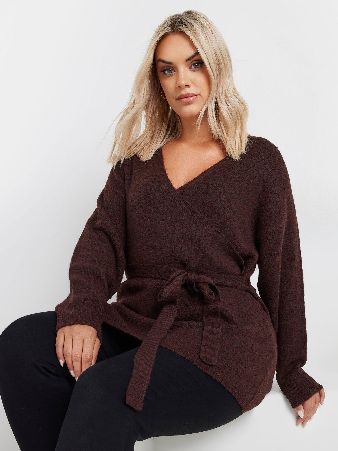 undefined Curve Wrap Jumper - Purple