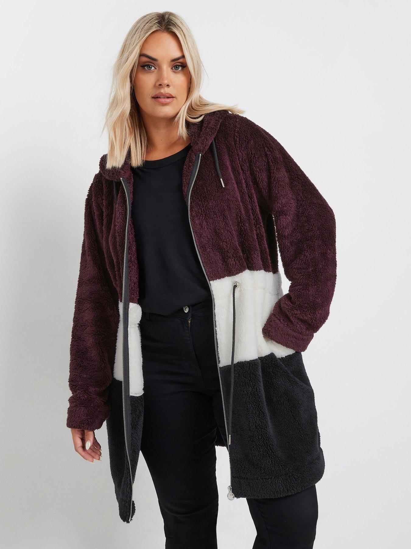undefined Curve Colour Block Jacket - Black