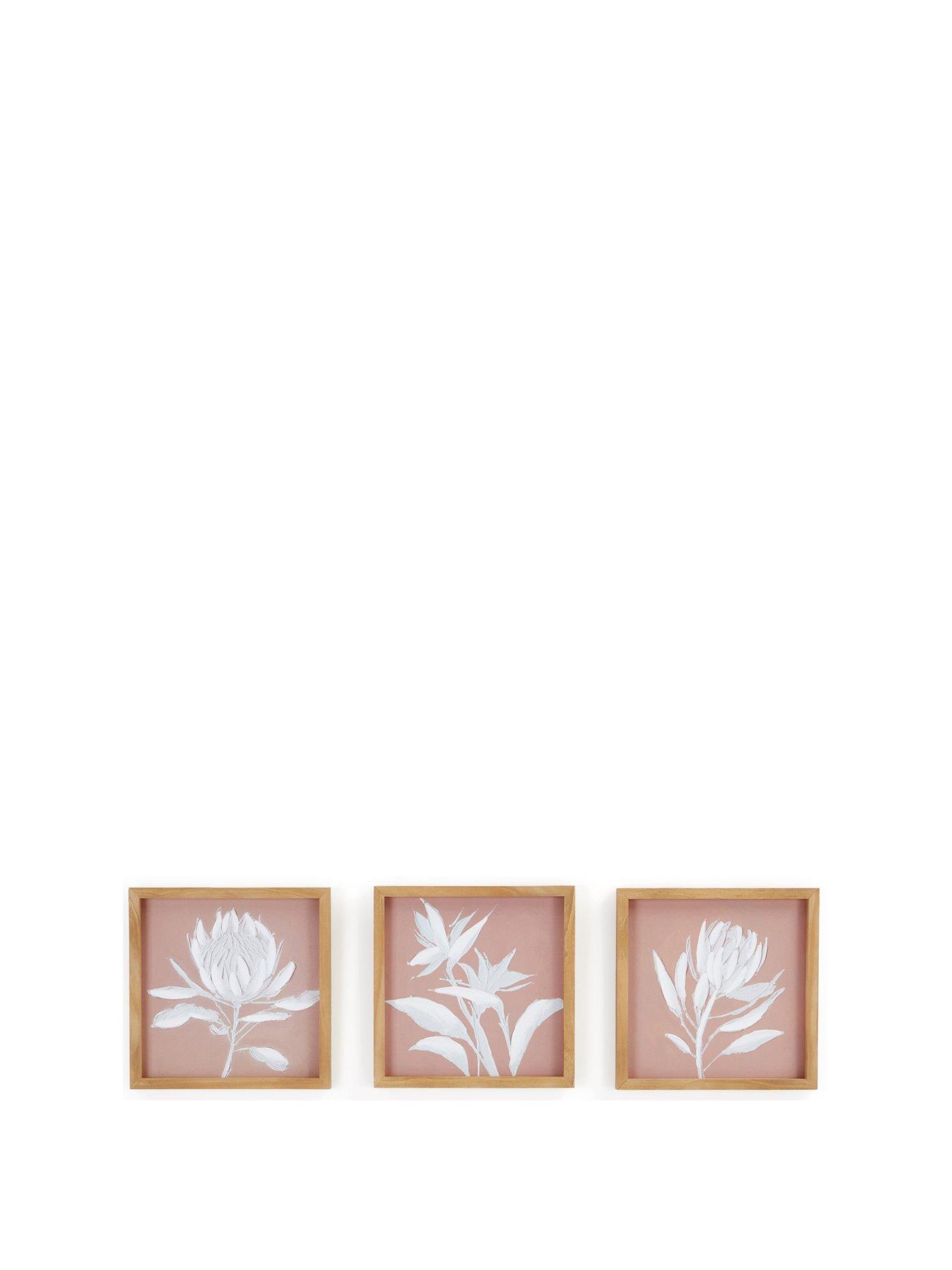  image of very-home-floral-set-of-3-capped-canvases